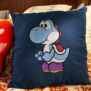 Blue Yoshi Character Pillow